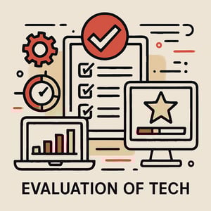 lineart evaluation of tech abstract colors are red black white and beige-1