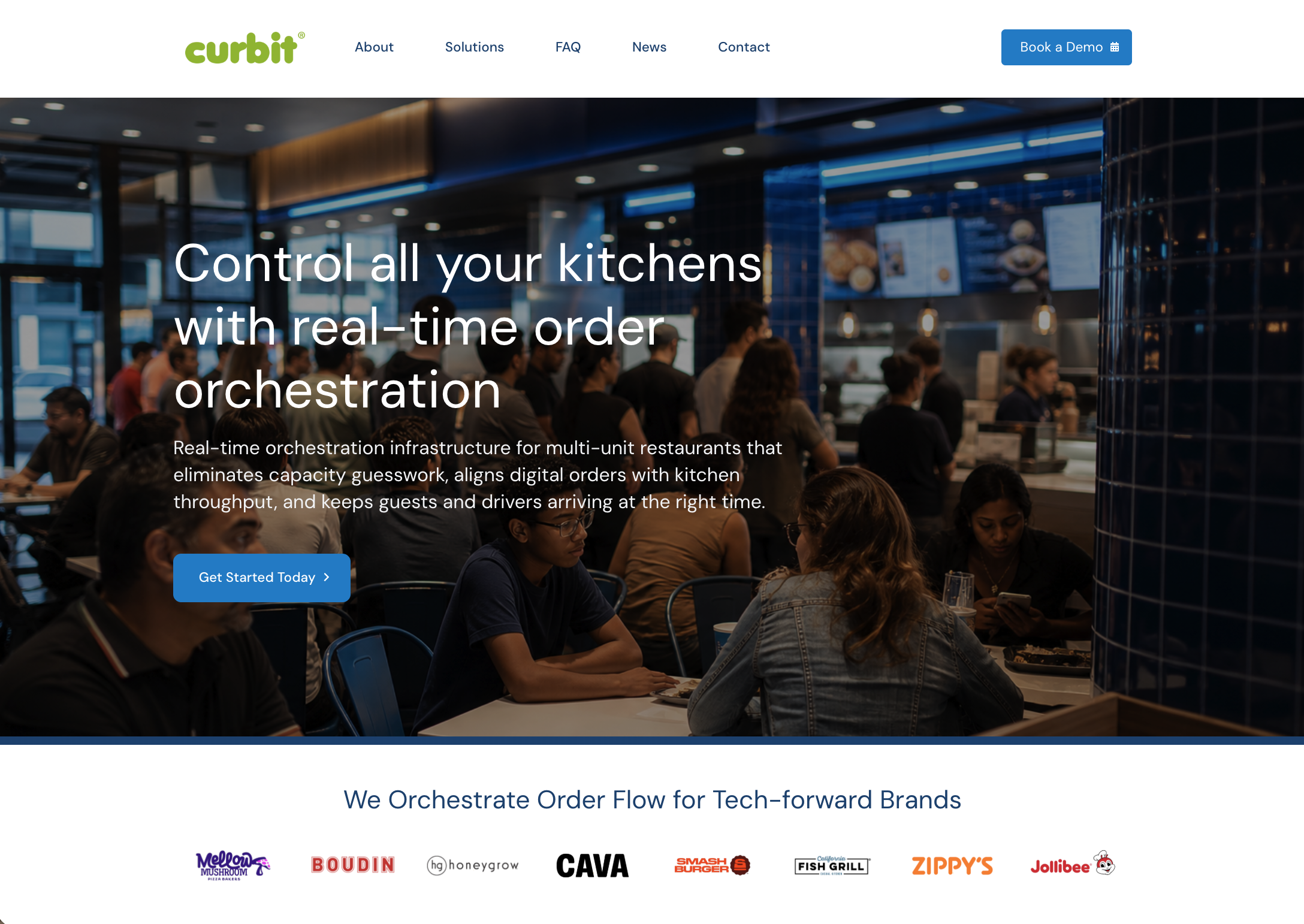 Curbit order orchestration website