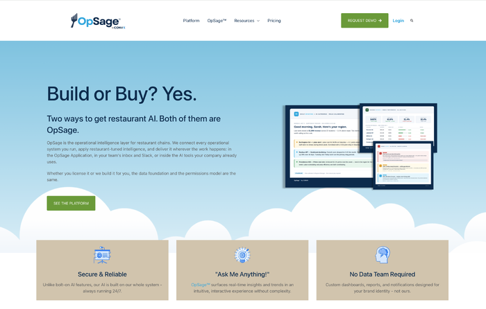 OpSage by CONVX homepage