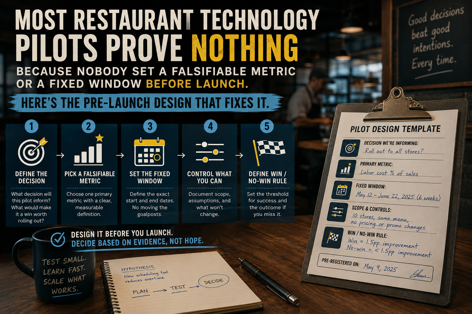 restaurant technology pilots checklist